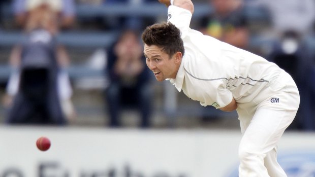 Lethal: Trent Boult's inswing presents a danger to England's top order.