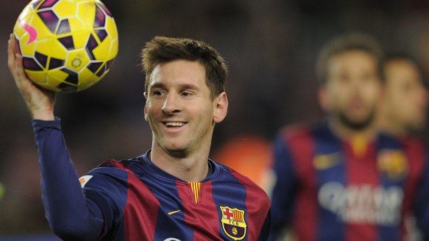 Faint hint of mortality: Lionel Messi.