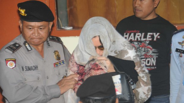 Ms Corby at the airport in Denpasar, Indonesia upon her release.