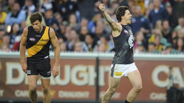 A shattered Alex Rance during the 2013 elimination final loss to Carlton.