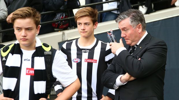 A disappointed Eddie McGuire after the Pies' loss to Carlton.