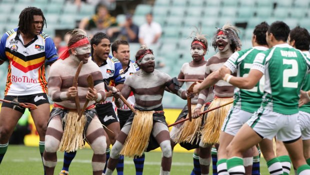 An Indigenous Dream Team faced a NZ Maori team in a curtain raiser at the 2008 World Cup.