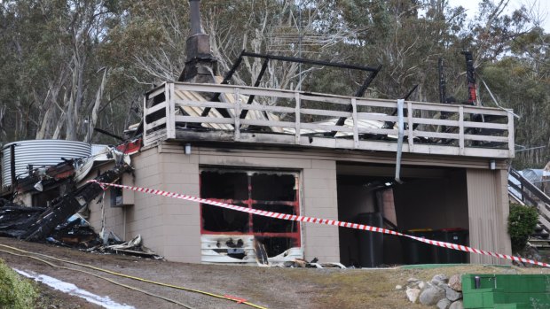 The house in Anglers Reach destroyed by a fire in which a four-year-old boy died.
