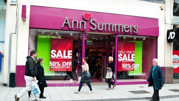 The Ann Summers store in Cardiff.  