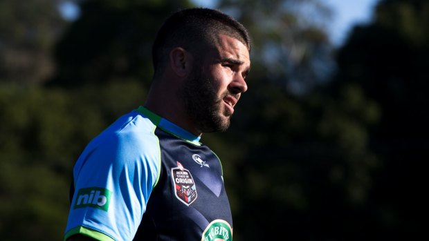 Out of the shadows: Adam Reynolds at the NSW State of Origin team training in Coffs Harbour.