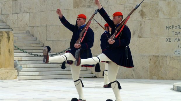 Changing of the Guards at National Parliament.
