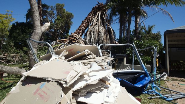 Kurnell aftermath and clean-up on Thursday.