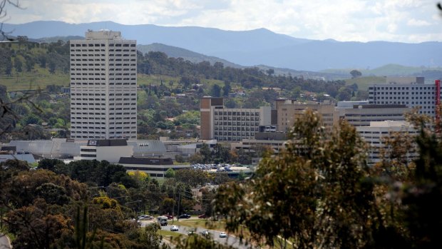 The Woden Town Centre, where new developments would be hit hardest by a proposed $3000-a-person water and sewerage.