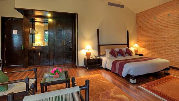 Well appointed: The Junior Suite at Gokarna Forest Resort is spacious.