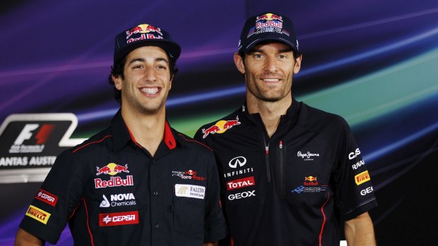 Tipped for success: Mark Webber has tipped compatriot Daniel Ricciardo as one of the men to beat on the Formula One circuit.