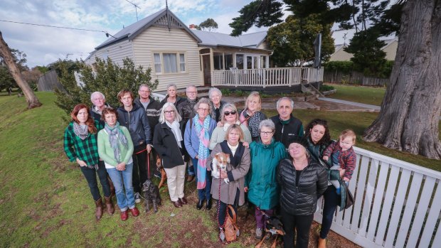Barwon Heads residents are battling to stop this historic house in Bridge Road being replaced by a three-level retail/residential development.