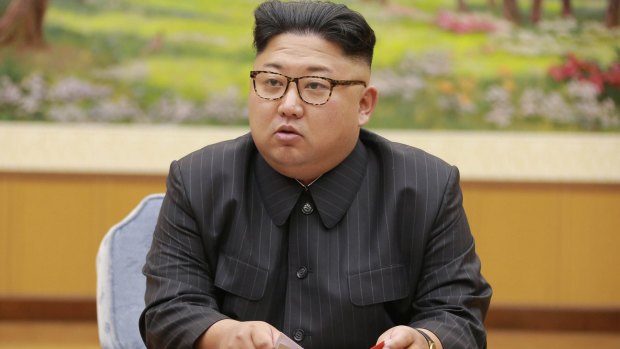 North Korean leader Kim Jong-un who is building a nuclear arsenal and has threatened to send more "gift packages" to the US.