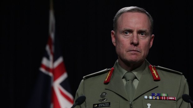 Lieutenant General David Morrison will step down as Army chief in May. 