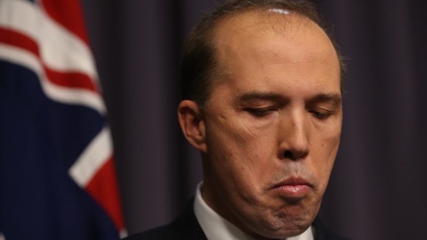 Immigration Minister Peter Dutton claimed the Somali refugee changed her mind. 