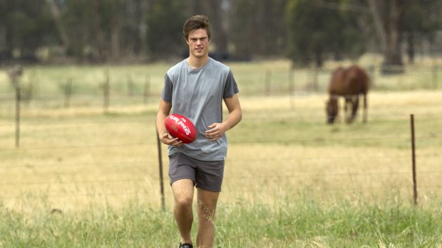 Schache on the farm at Seymour