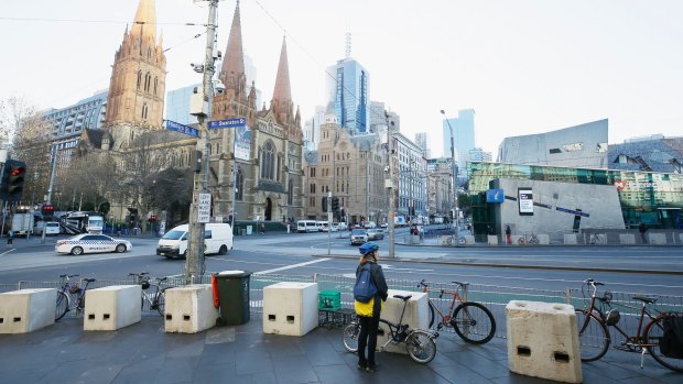 Anti-terror barriers have recently been installed in nine locations around the city. 