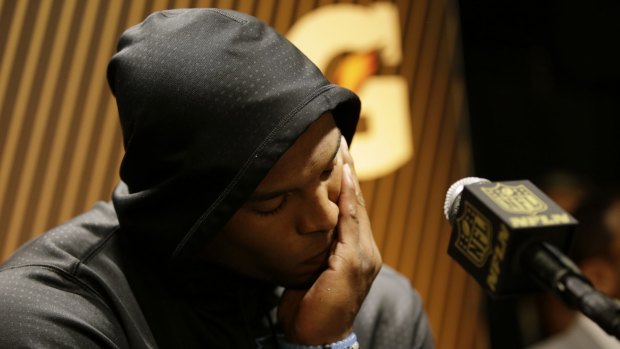 Sulker: Cam Newton proved a difficult interview subject after the NFL Super Bowl.