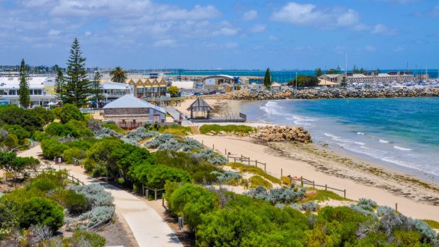 Bather's Beach is one of the sights along the trail. 