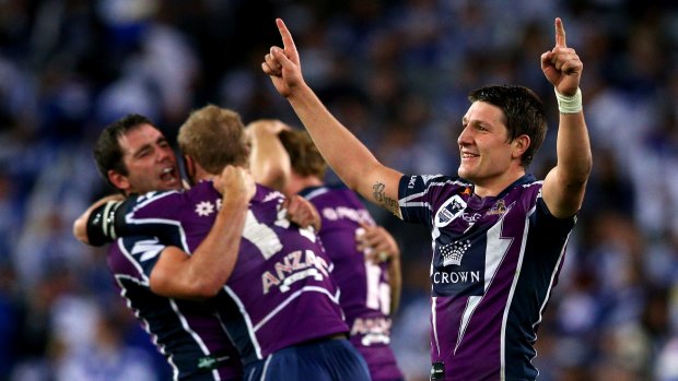 Getting the band back together?: Melbourne Storm will turn their attention to former star Gareth Widdop if they miss out on Kieran Foran.