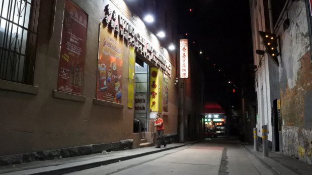 The teenager got into a fight in La Trobe Place, just off Chinatown's Little Bourke Street.