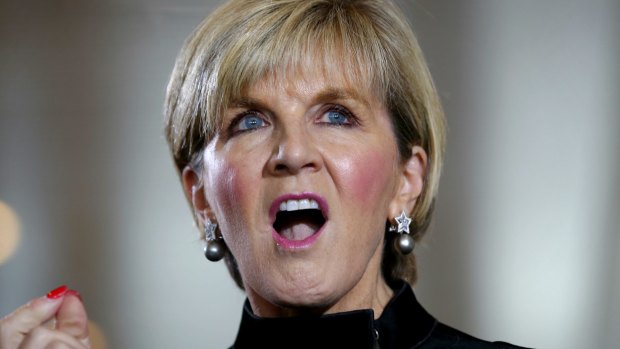 Julie Bishop said she would find it difficult to trust New Zealand if Labour were elected.