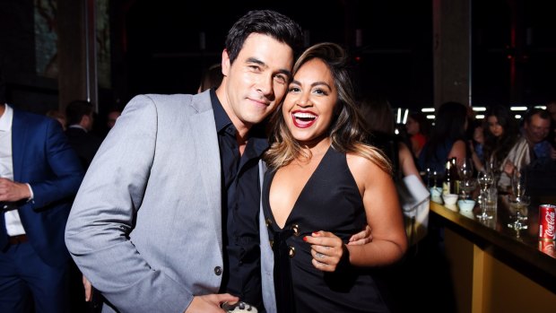  sexiest people party 2016. Jessica Mauboy and James Stewart (ex-partner of Jessica Marias).