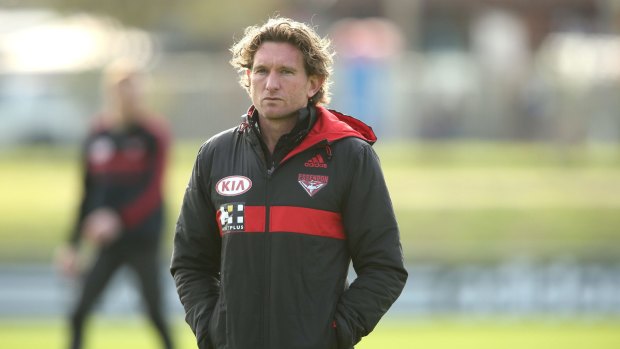 Bombers coach James Hird.