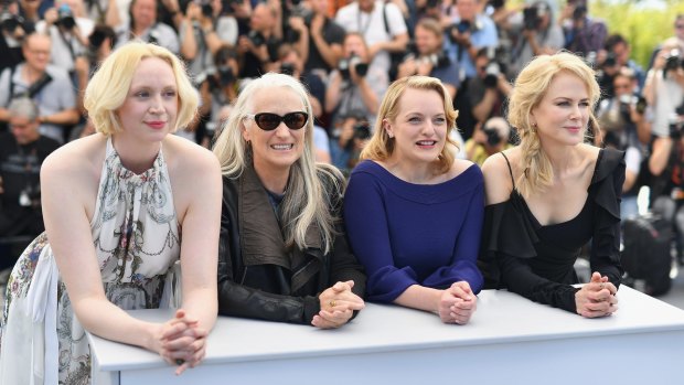 Gwendoline Christie, director Jane Campion, Elisabeth Moss and Nicole Kidman attend the Top Of The Lake: China Girl photocall during the Cannes Film Festival. 