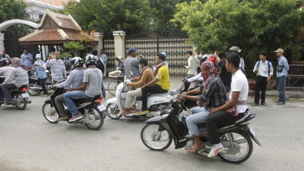 Phnom Penh. Cambodia is still a poor country. 