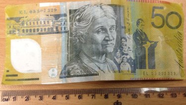 The $50 note is the most popular target for counterfeiters.