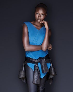 The 21-year-old Kenyan-born model revealed she suffered from insecurity when she moved to Australia at the age of nine.