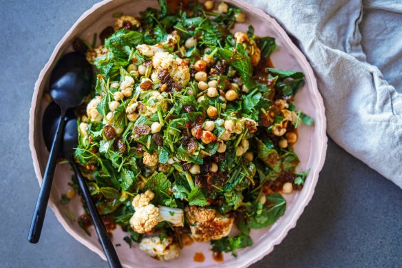 This salad will get you back on the roasted cauliflower bandwagon.