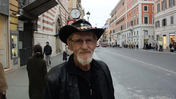 Sex abuse victim Gordon Hill in Rome.