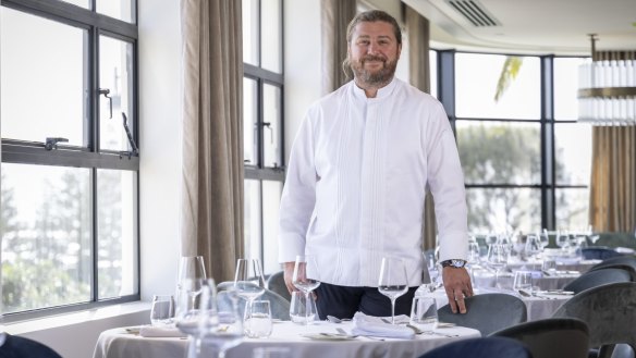 Chef Scott Pickett in Audrey's restaurant, upstairs at the new Continental Sorrento.