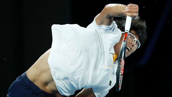 Marquee man: Hyeon Chung of South Korea was the breakout star of the 2018 Australian Open.
