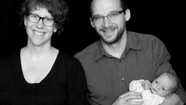 Emmaline and Rainer Mathews, with their daughter. Emmaline died in 2015 from cancer.