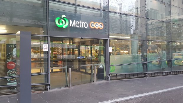 The Woolworths Metro at Southern Cross Station, Melbourne.