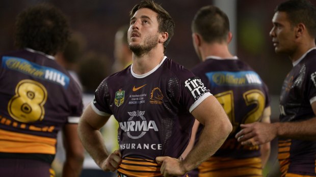 Chance for redemption: Ben Hunt stands dejected after the 2015 NRL Grand Final.