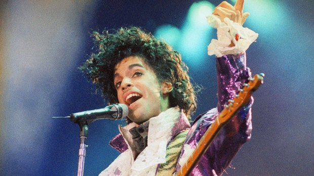 Dead at 57: Prince, pictured here performing in California in February 1985.