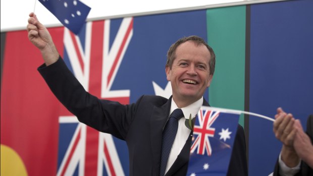 Labor leader Bill Shorten, pictured at a citizenship ceremony in Melbourne, has raised the prospect of an Australian republic.