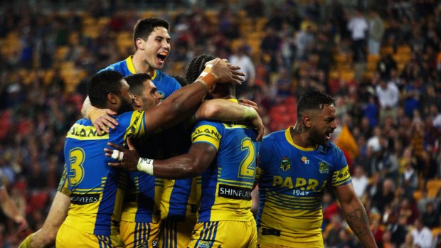 Crowd control: Mitchell Moses has been in outstanding form for Parramatta.