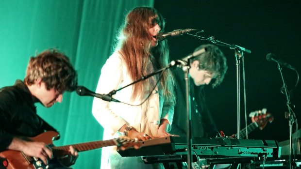 Beach House: With live drums and bass added to the usual two-man show, everything was bigger, deeper and more forceful than we're used to.