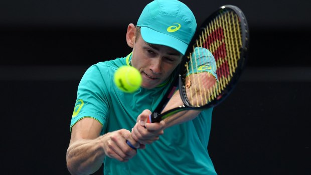 Alex de Minaur has a tough first round clash in the Australian Open.