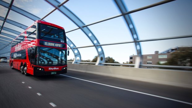 SkyBus won't be travelling to Docklands just yet. 