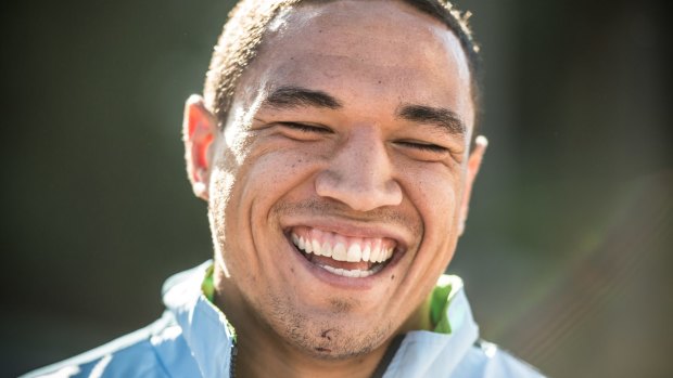 Raring to go: Tyson Frizell.
Photo: Wolter Peeters.
The Sydney Morning Herald.