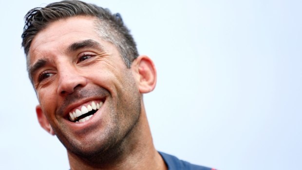 Braith Anasta of the Roosters in Auckland on Friday.