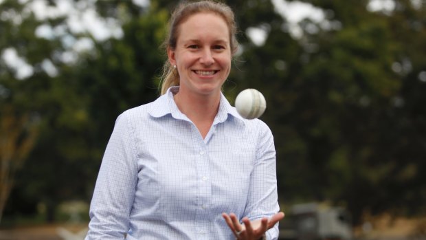 Historic: Claire Polosak will umpire a men's JLT Cup game on Sunday.