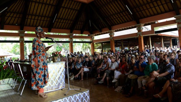 An Ubud Writers and Readers Festival session that went ahead.