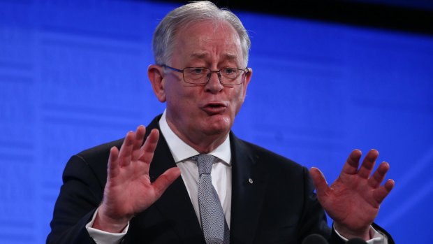Trade Minister Andrew Robb speaks to the National Press Club in Canberra on Wednesday.