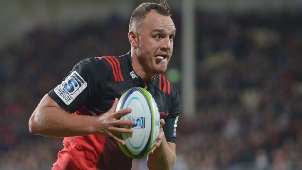Back in form: Israel Dagg of the Crusaders.